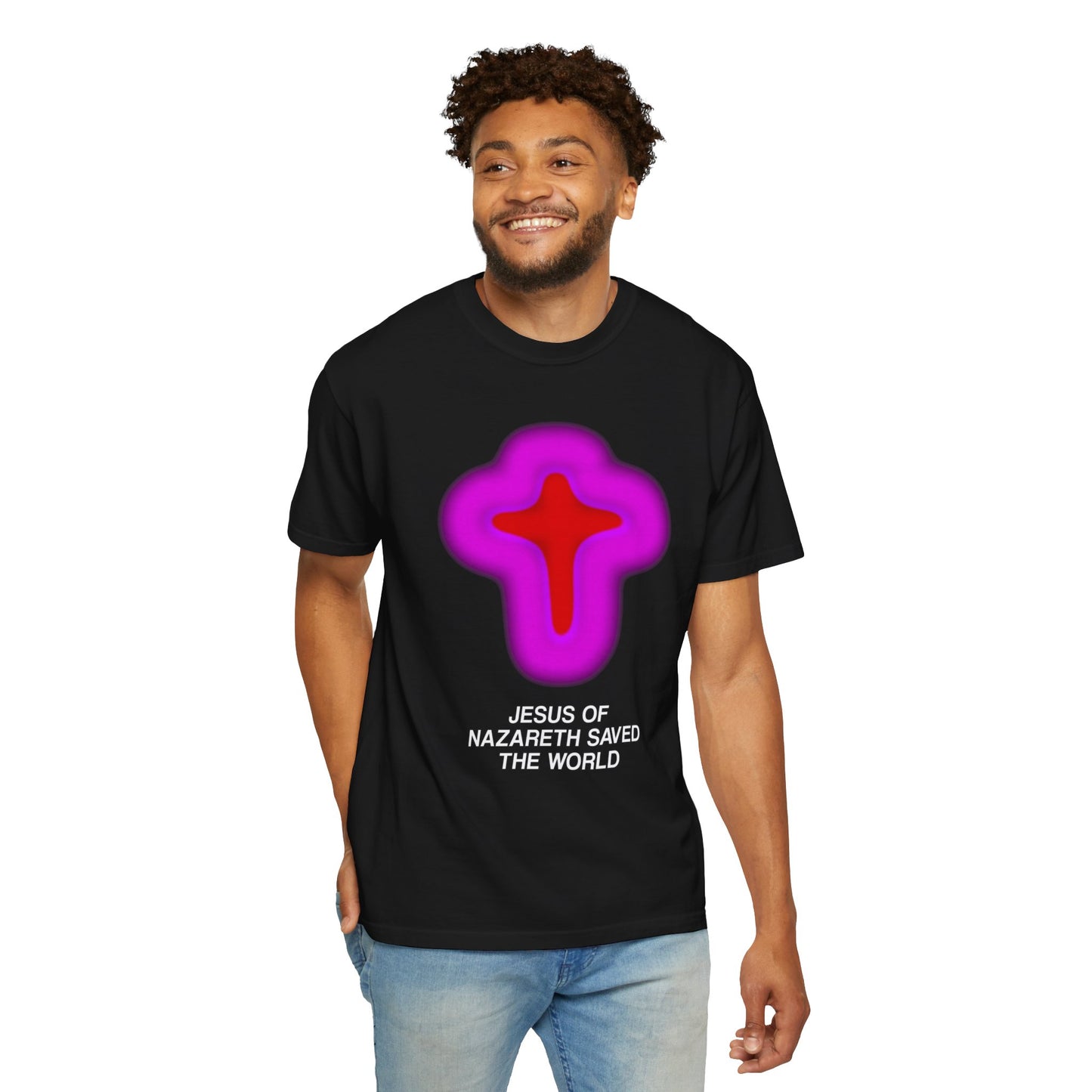 PINK/RED CROSS TEE