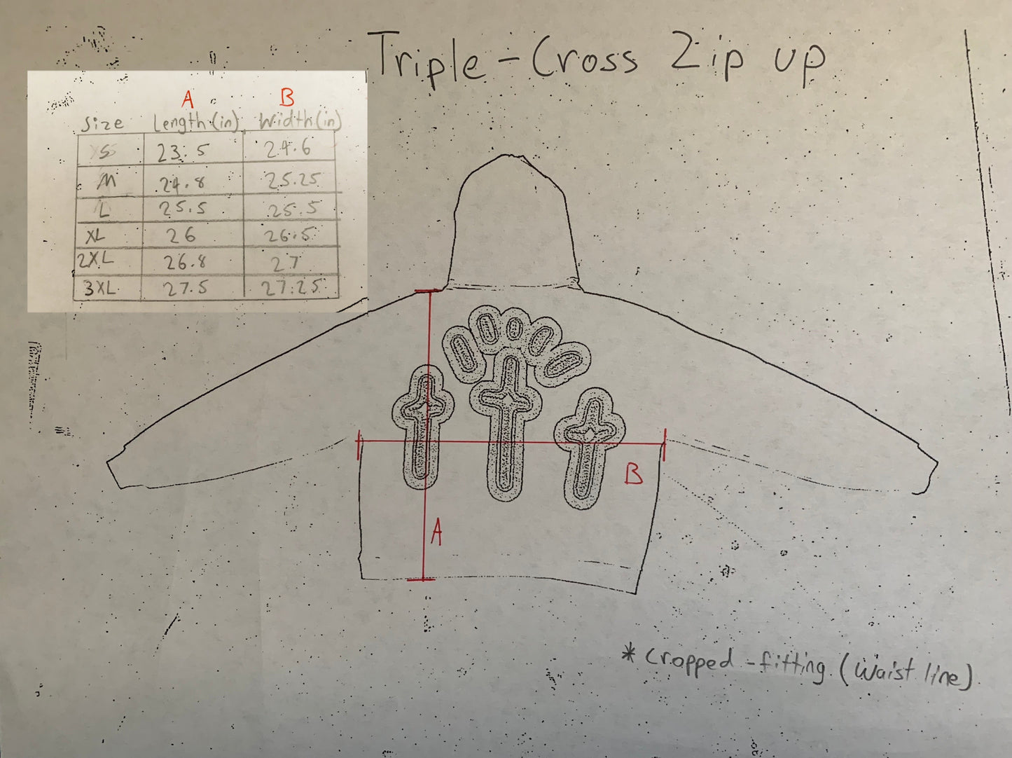 TRIPLE - CROSS ZIP UP